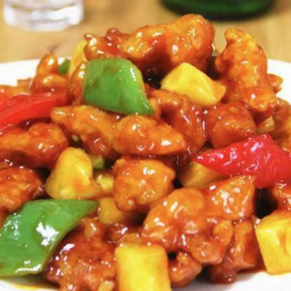 Sweet and Sour Chicken at Bamboo Garden Dumplings House, Chinese Restaurant in Twentynine Palms